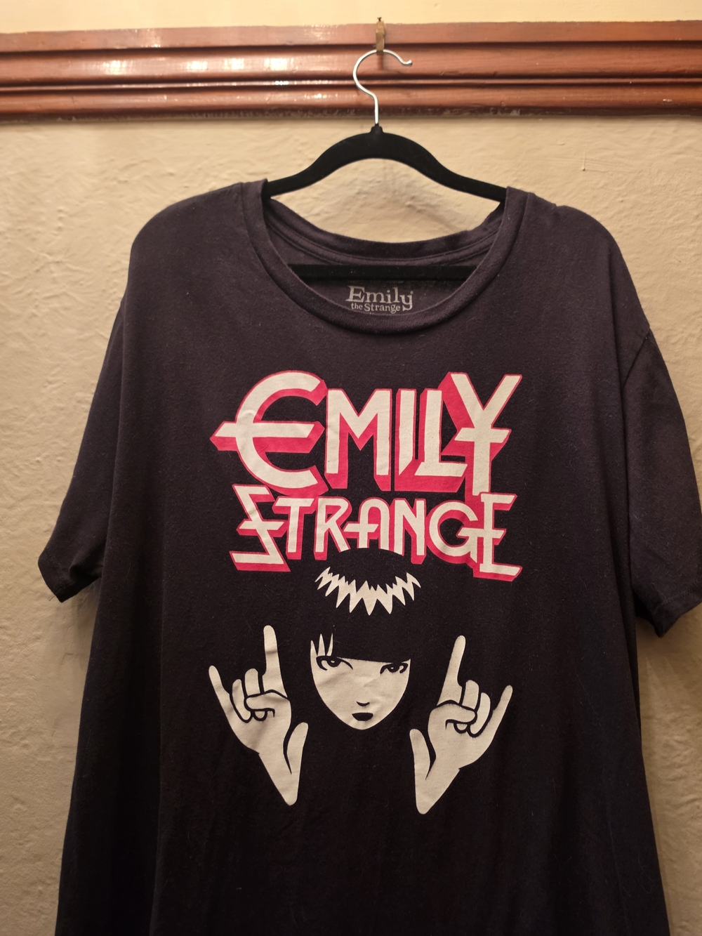 Emily the Strange Graphic Tee Large Black Cotton Alt Goth Emo Punk Shirt - Picture 5 of 10